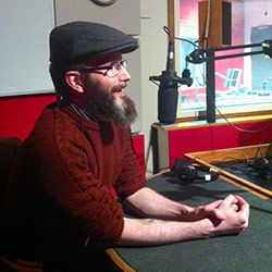 Lee Riley in the BBC Introducing in Oxford studio