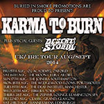 Karma To Burn / Desert Storm-tour 2014 tour poster